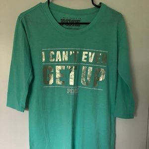 PINK Oversized Sleeping Shirt XS